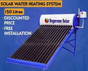 150 Litres Non Pressurized Fresh Solar Water Heater Complete