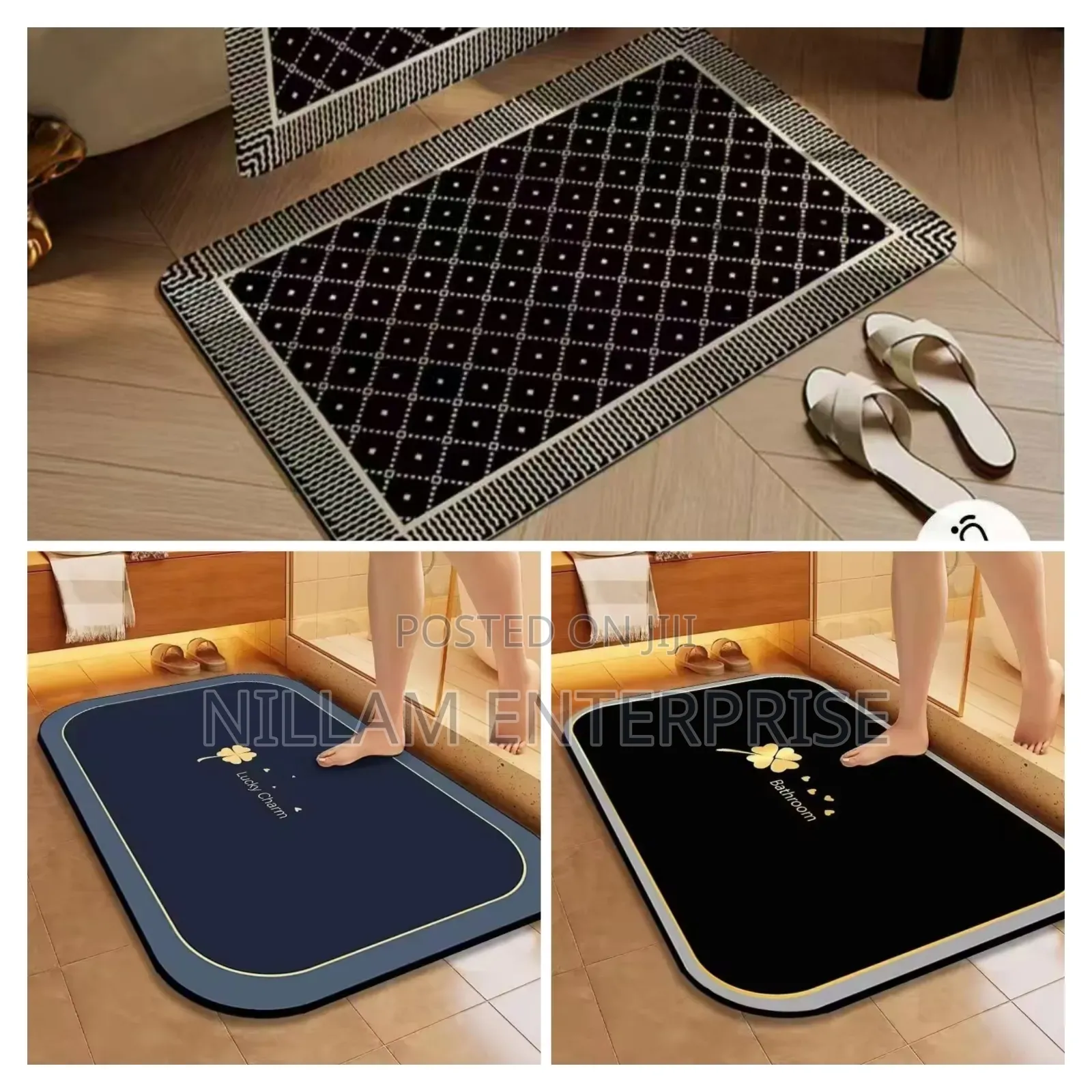 Big Size Absorbent Bathroom / Door Mat