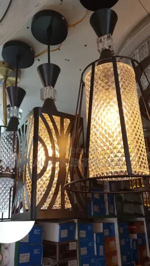 Modern Industrial-Style Pendant Lights With a Black Metal Frame