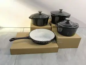 7pieces Enamel Cast Iron Cooking Pots