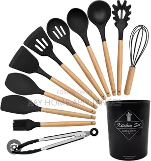11pieces Nonstick Silicon Colours Black, Grey