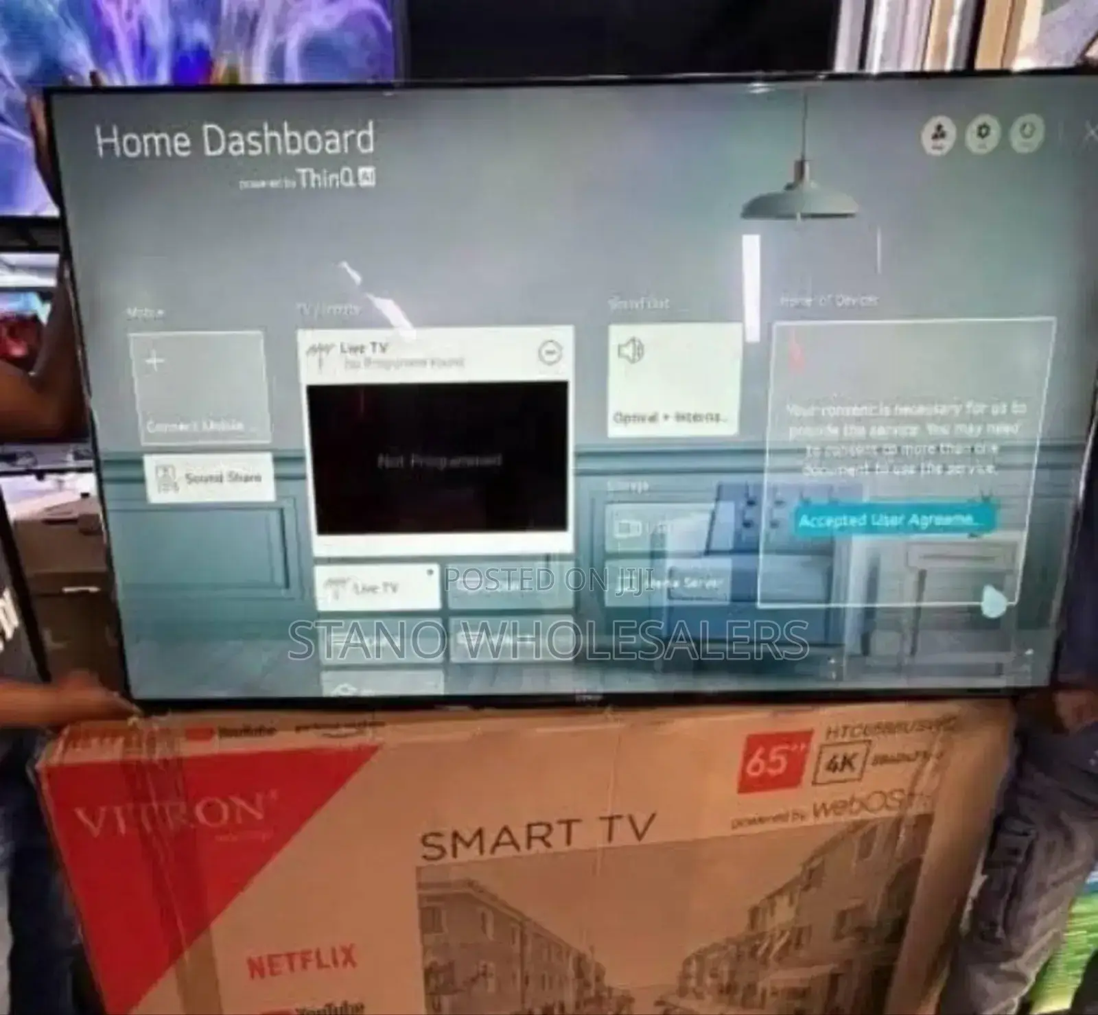 Remote Control Webos Vitron 65 Inch Television