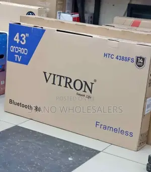 With Warranty Vitron 43 Inch Android Television HTC 4388fs