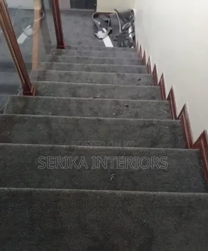Grey Staircase Carpets Wall to Wall Carpet Environmental Friendly