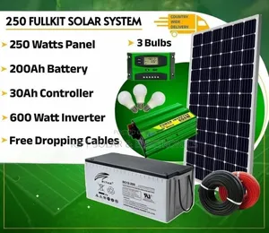 Boma Yetu 250 Watts Full Solar Package - 200ah Heavy Duty Battery