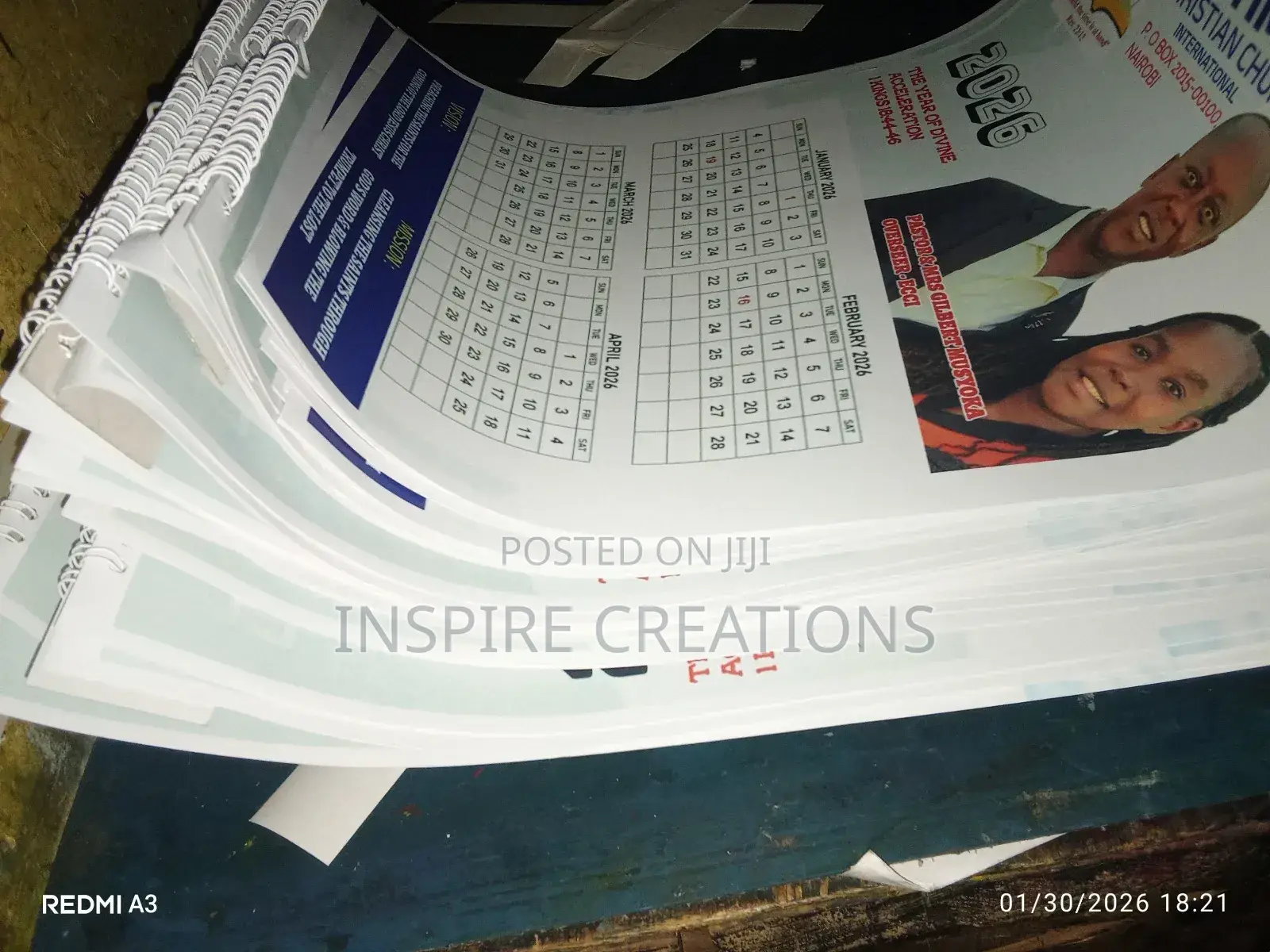 ,* 2026 Calendars Printing