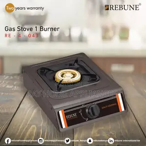 Rebune Black Coated Metallic Single Burner