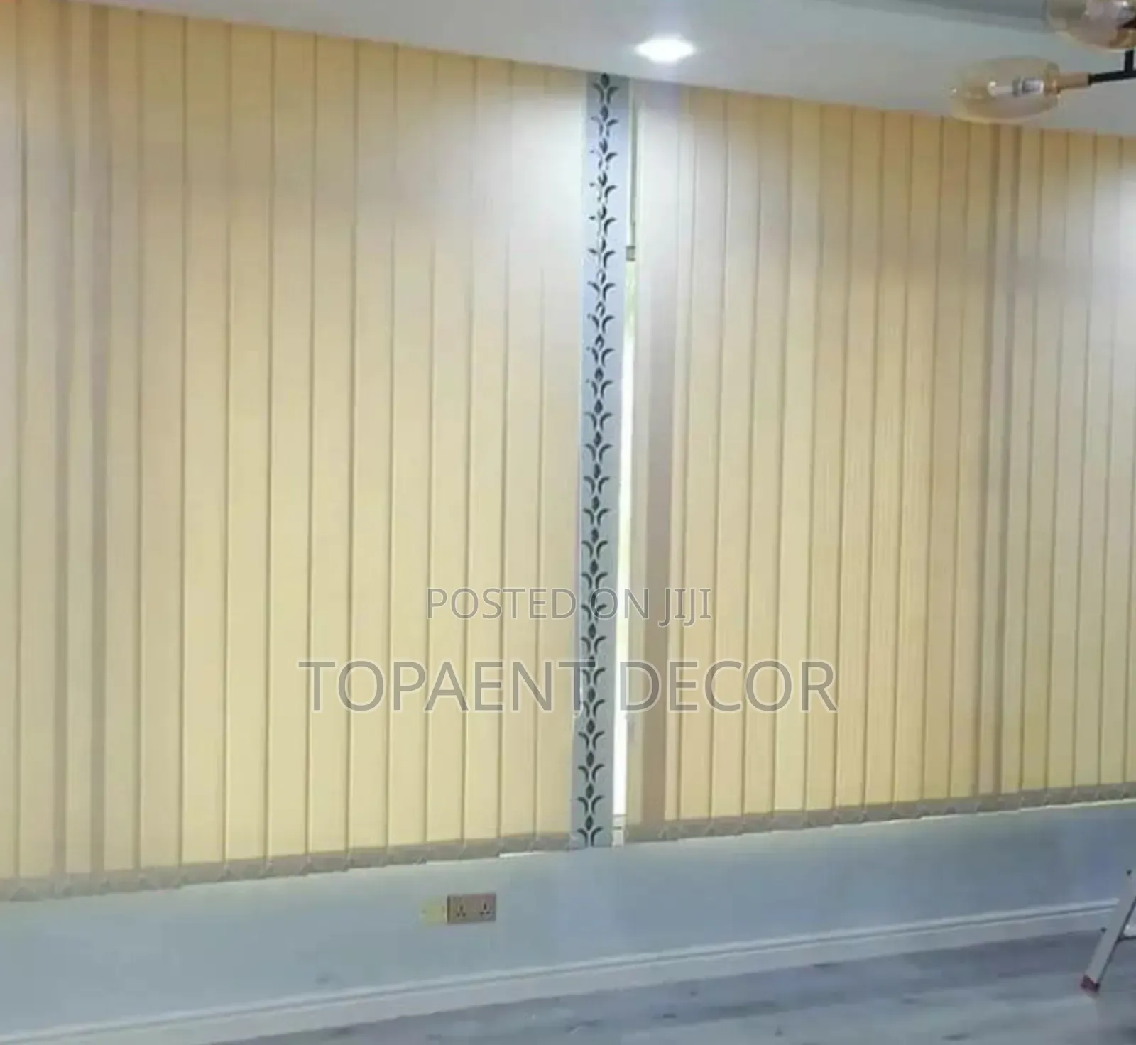 Beige Clean Design For Vertical Office Window Blinds