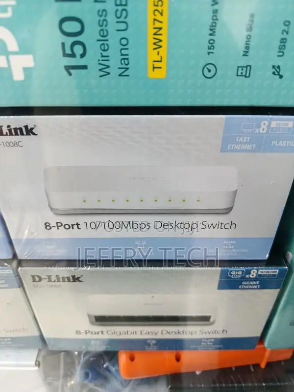 D-Link Des-1008c 8-Port 10/100 MBPS Unmanaged Switch