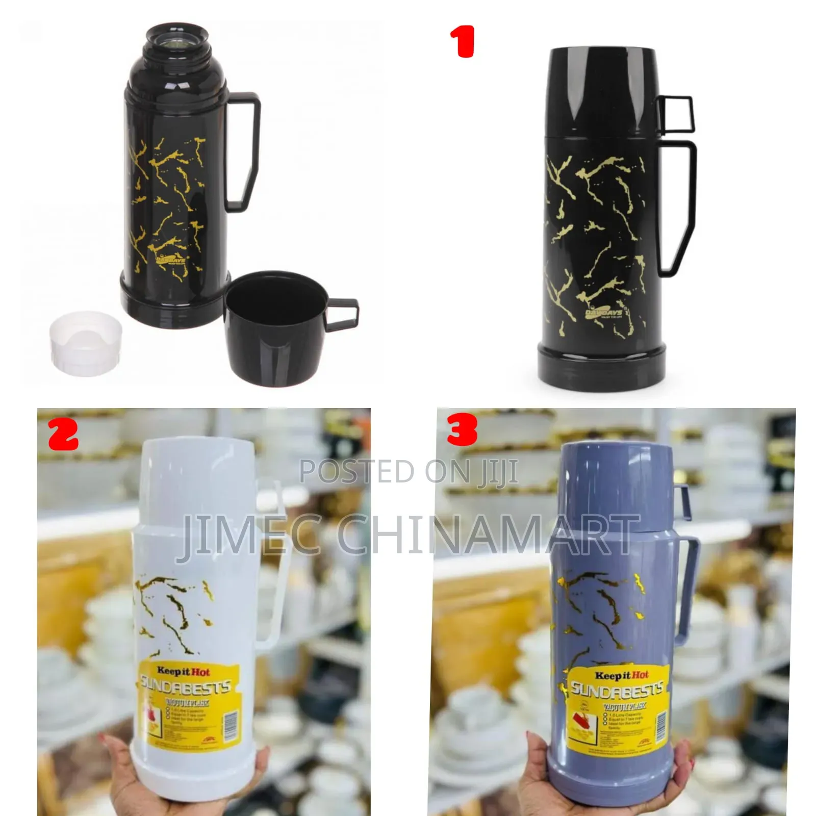 1l Marble Flask – Hot Cold Drinks