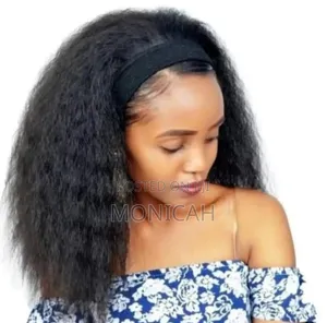 Natural Yaki Headband Wig