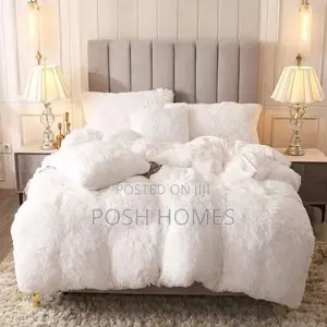 White Velvet Quality Duvet Set