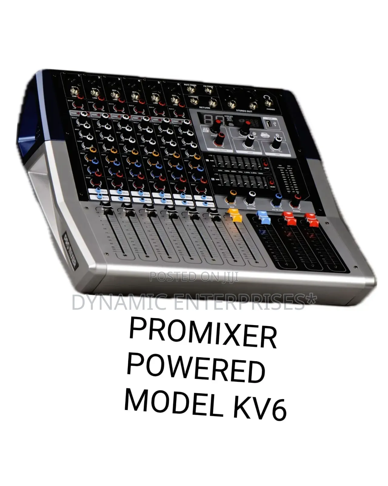 Generic Kv6 Powered Audio Mixer.