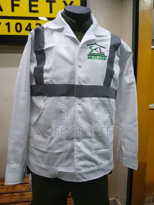 Sliver Stripes White Job Jacket