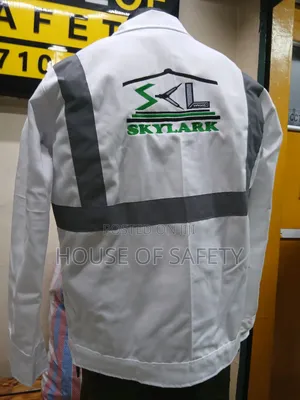 Sliver Stripes White Job Jacket