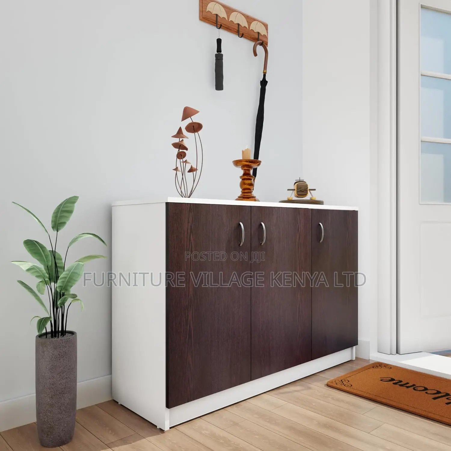 3-doors Credenza Storage Cabinet