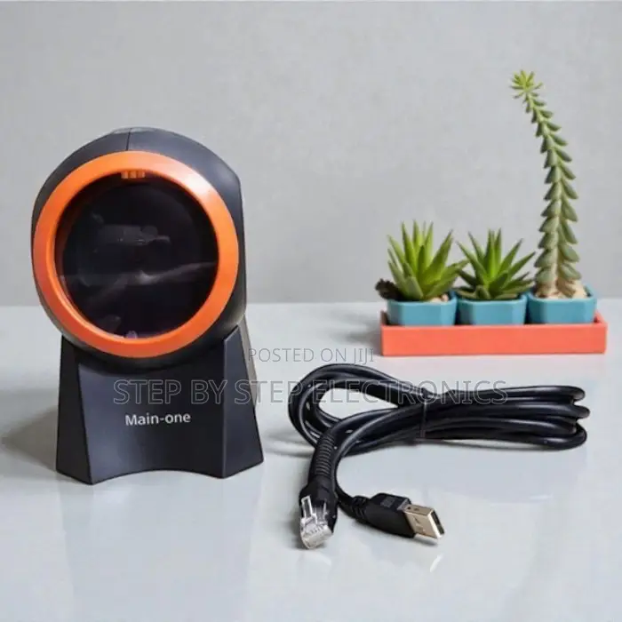 Space Saving 1d 2d Desktop Barcode Scanner for Pos Counters