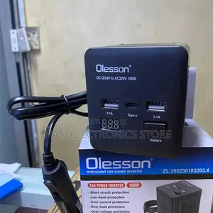 Digital Display – 150w Quality Car Power Inverter Dc 12v to Ac 220v