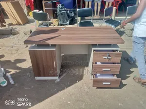 Classic Office Desk Brown Color