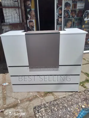 Classic 1.2m White Reception Desk