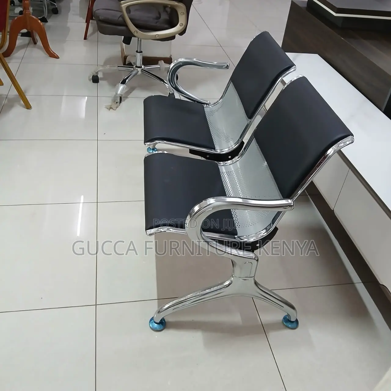 2-link Padded Office Reception Waiting Bench