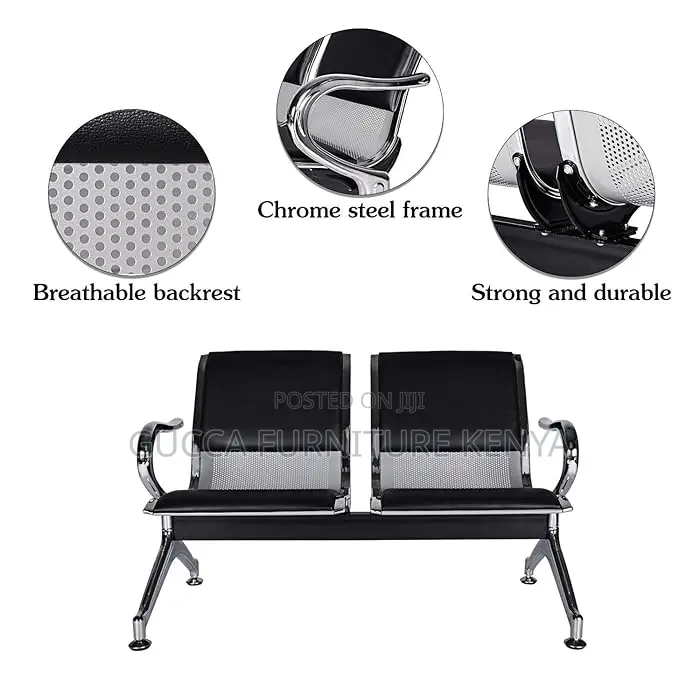 2-link Padded Office Reception Waiting Bench