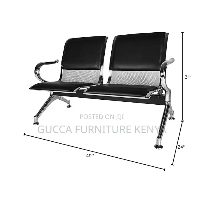 2-link Padded Office Reception Waiting Bench