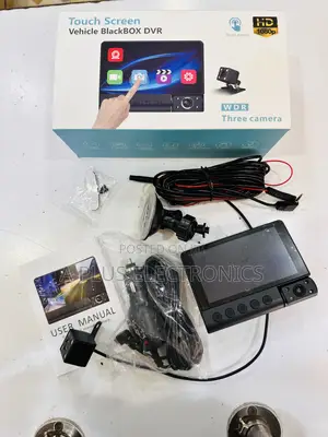 C12 Dash 3 Cameras (Touch Screen) – Front, Inside Rear Car Security