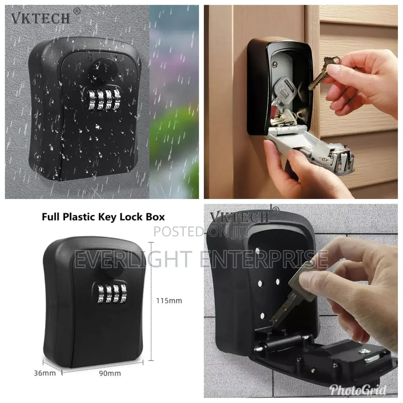 Waterproof Wall Mounted Key Safe