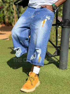 Quality Casual Denim Casual 3/4 Design Cargo Jorts Available