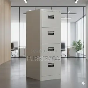 Metallic Office Storage Cabinet With 4 Drawers