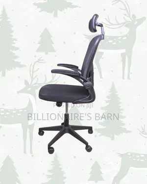 Grey Ergonomic Office Chair — Workday Comfort, Adjustable Headrest