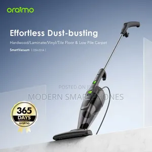 Oraimo Smartvacuum Corded Vacuum Cleaner With 5m Cord 500w High Speed