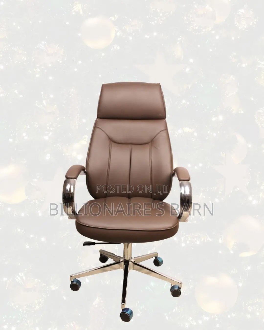 Executive Leather Chair • Stable Base, Premium Leather Finish
