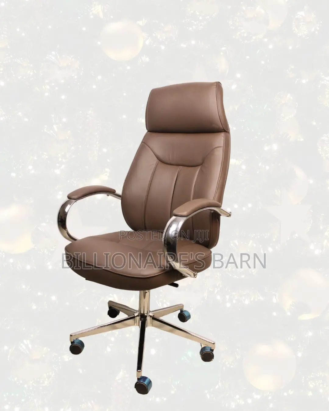 Executive Leather Chair • Stable Base, Premium Leather Finish