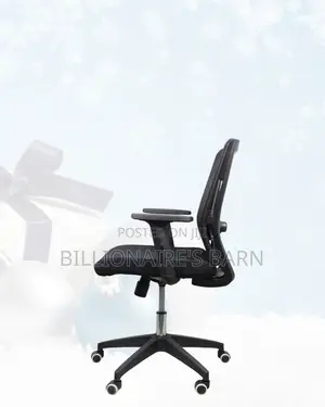 Barn Mid-Back Chair Nylon Base • Executive Finish, Durable Nylon Base
