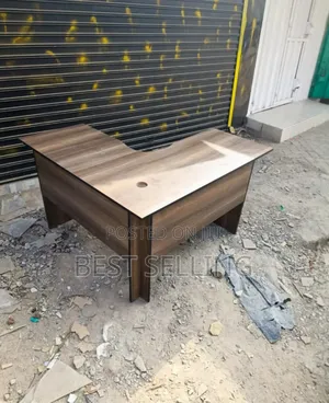 1.2m Brown L Shape Office Desk