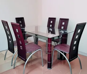 Red Glassed Dinning Set