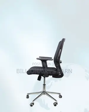 Barn Origin Mid-Back Office Chair • All-Day Comfort, Chrome Base.