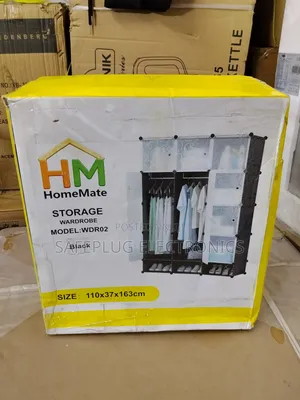 Plastic Wardrobe - 3 Sections | Anti-Rust | Easy Assembly