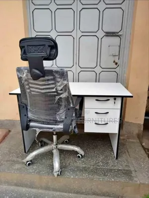 1.2 M Vintage Office Desk With Chair