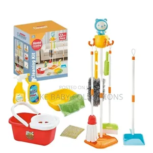 Kids Pretend Cleaning Play Set for Fun Learning Role Play