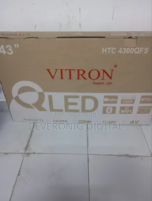 Vitron Qled Smart Android Tv Flameless 43inch