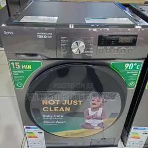 Synix Washing Machine Front Load 10kg Wash and Spin