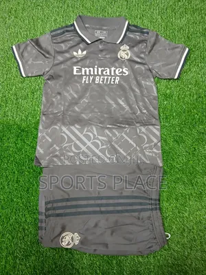 Real Madrid Gray Junior Jersey