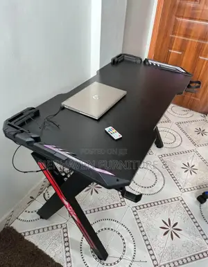 Gaming Computer Desk With Led Lights – Modern RGB Design