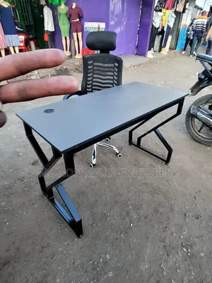 Metallic Office Table Office Chair