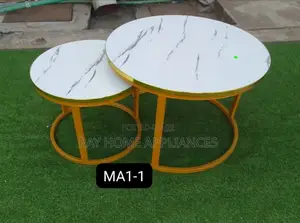 Nesting Coffee Table Marble Effect (Mdf)