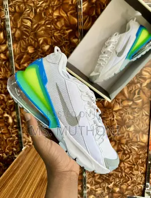 Nike Air Max Pulse Roam Sneaker in White, Blue, and Green Size 40-44