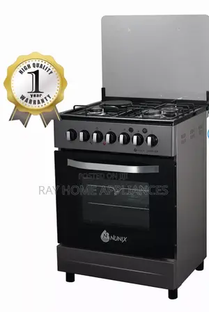Nunix 60cm×60cm 3gas+1electric Freestanding Cooker With Electric Oven